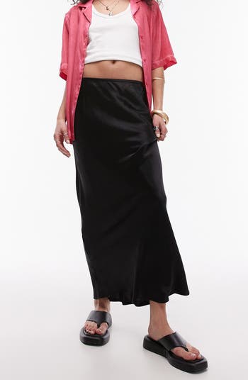 Topshop Satin Bias Maxi Skirt Nordstromrack