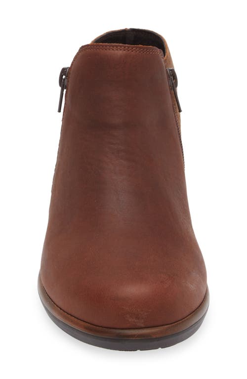 Naot 'helm' Bootie In Cognac/antique Brown Suede