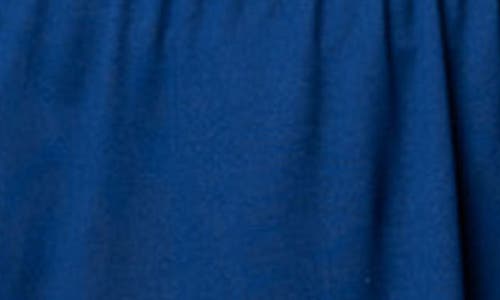 Shop Kiyonna Sarah Lace Trim Top In Marine Navy
