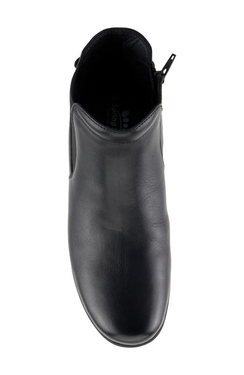 Spring Step Apso Platform Wedge Bootie In Black