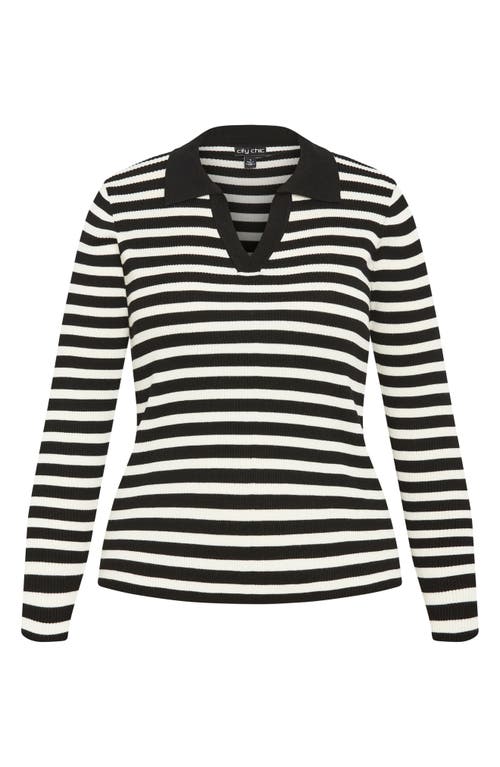 Shop City Chic Zola Stripe Sweater