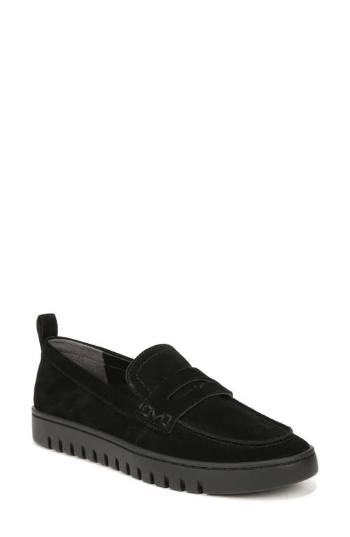 Uptown Hybrid Penny Loafer (Women) - Wide Width Available in Black Suede
