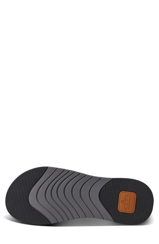 Reef Cushion Norte Water Friendly Flip Flop In Dark Grey