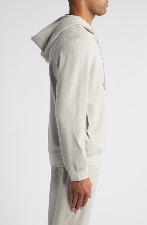 DANIEL BUCHLER DANIEL BUCHLER WAFFLE TEXTURE ZIP HOODIE 