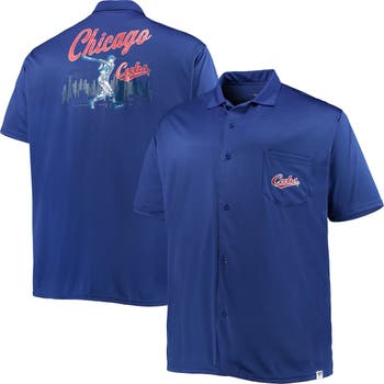 Profile Men's Royal Chicago Cubs Big and Tall Button-Up Shirt