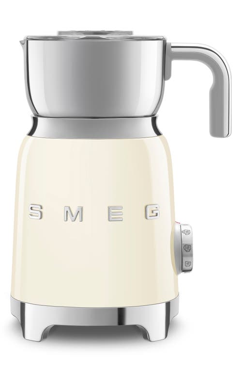 smeg '50s Retro Style Milk Frother in Cream