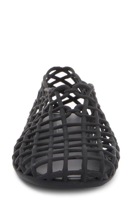 Jeffrey Campbell Mimz Caged Slip-on In Black Matte