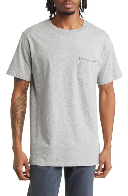 Lira Clothing Men's Pocket T-Shirt in Heather Grey