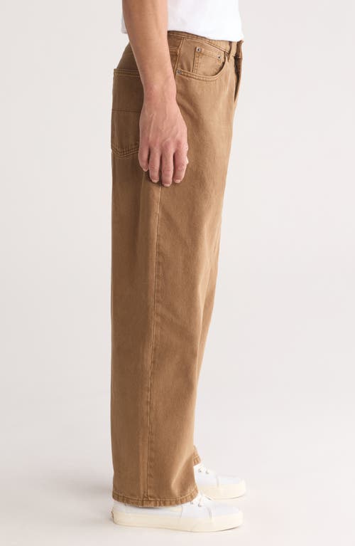 Shop Vans Baggy Cotton Denim Pants In Sepia