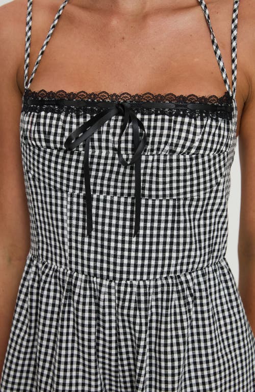 PRINCESS POLLY PRINCESS POLLY TRYNIA GINGHAM COTTON ROMPER 