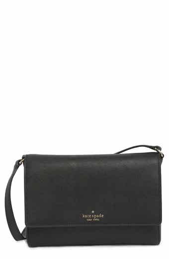 kate spade, Bags, Kate Spade New York Black Leather Tote Gold Chain
