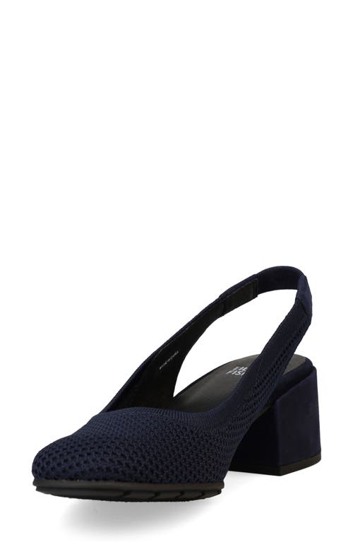 Shop Eileen Fisher Yarn Knit Slingback Pump In Midnight