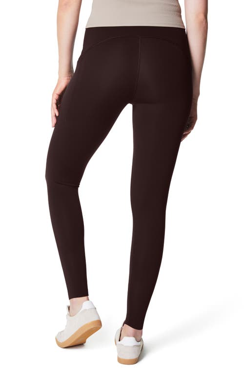 Shop Spanx ® Booty Boost Perfect Pocket 7/8 Leggings In Truffle Brown