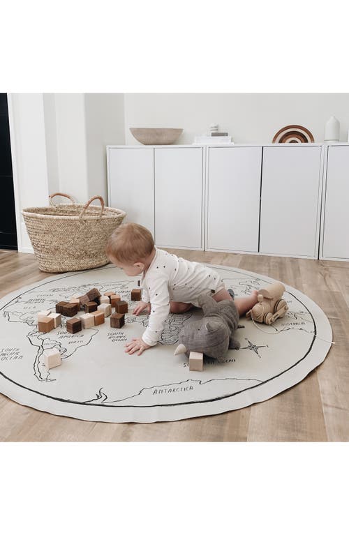 Gathre Round Tapestry In World Map