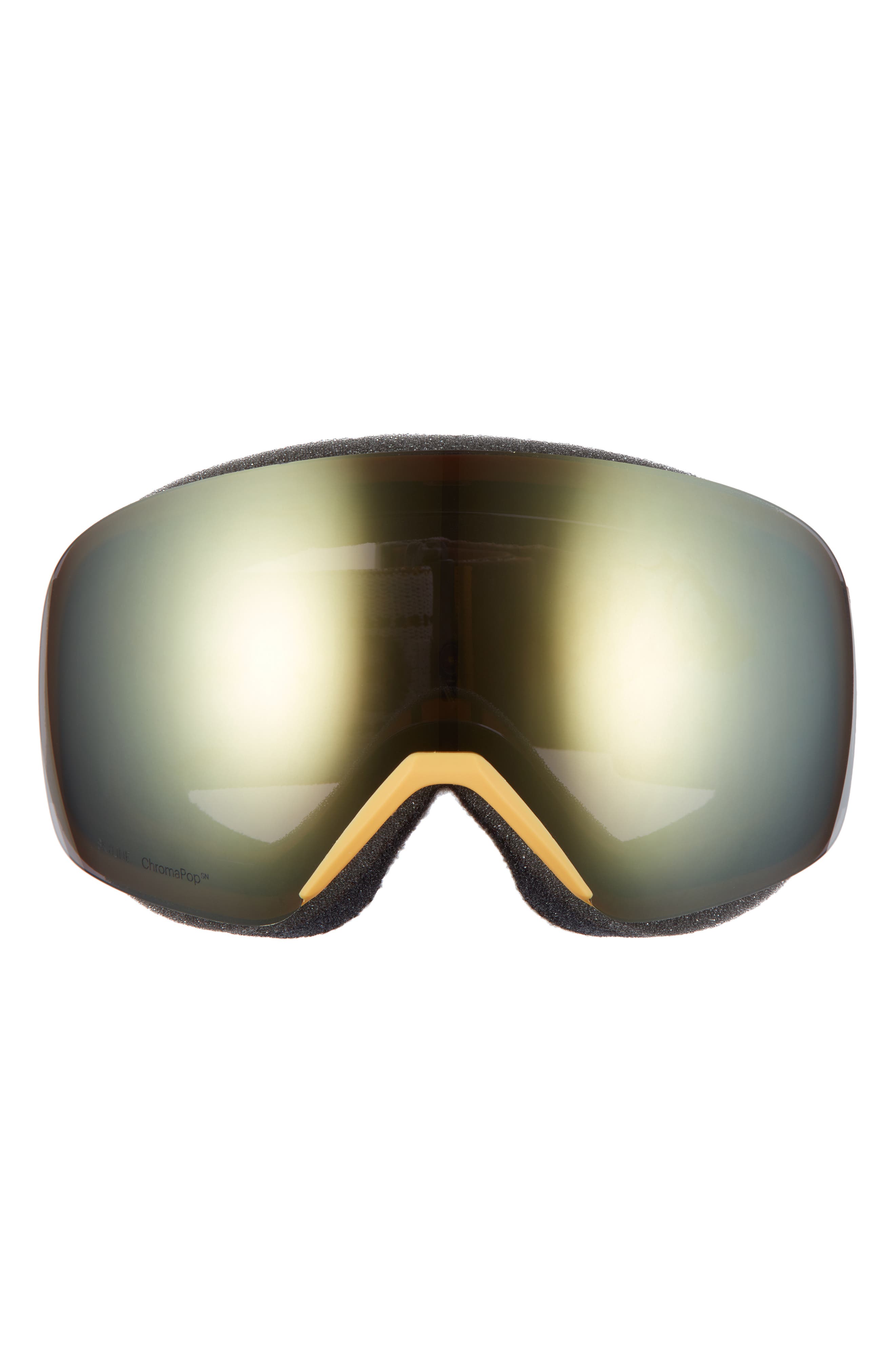 NEW Smith Skyline Asian Fit Ski Snow Goggles-Amber Textile-Black Gold Chromapop 