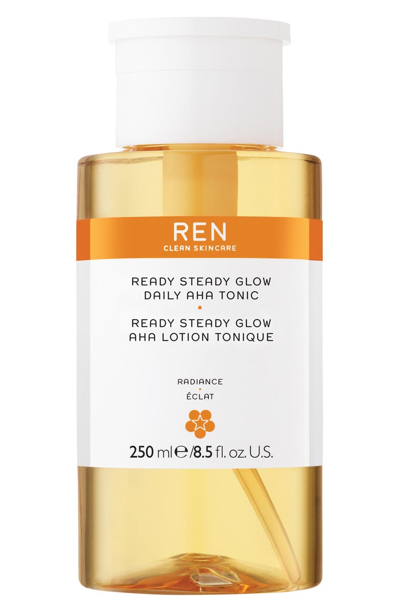 REN CLEAN SKINCARE Steady Glow Daily AHA Tonic, Main, color, NO COLOR