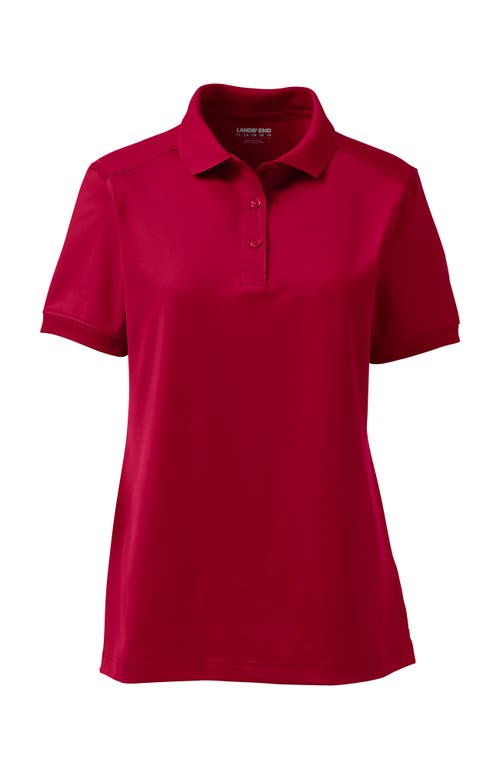 Lands' End School Uniform Young  Short Sleeve Rapid Dry Polo Shirt In Red