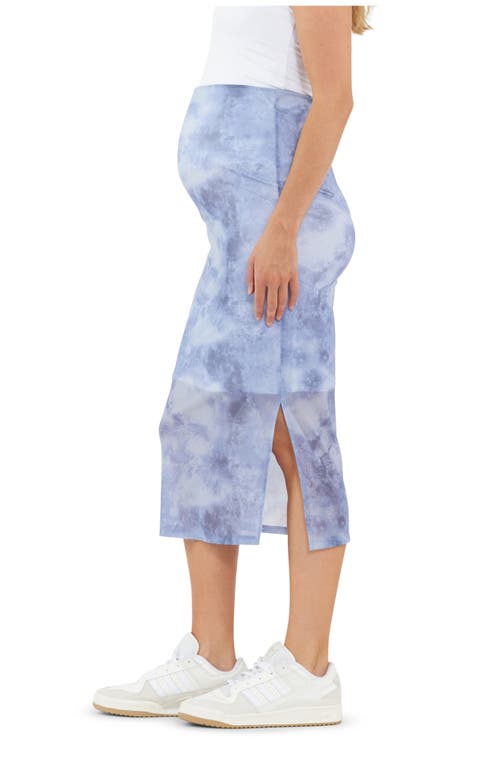 Shop Ripe Maternity Marni Mesh Maternity Skirt In Sky Blue