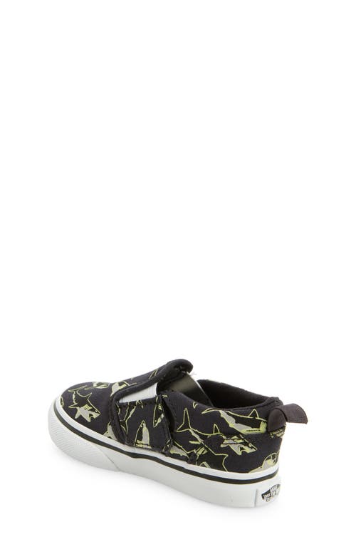 Vans Kids' Asher Slip-on Sneaker In Sea Creature Glow Nine Iron
