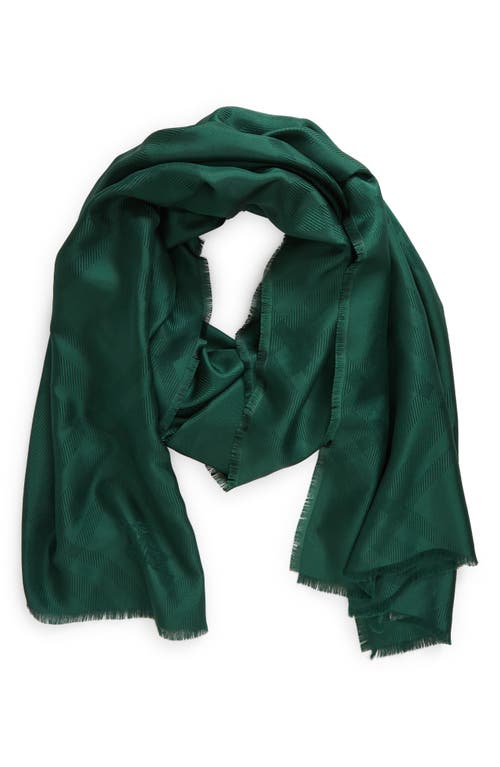 burberry Check Jacquard Silk Scarf in Ivy at Nordstrom