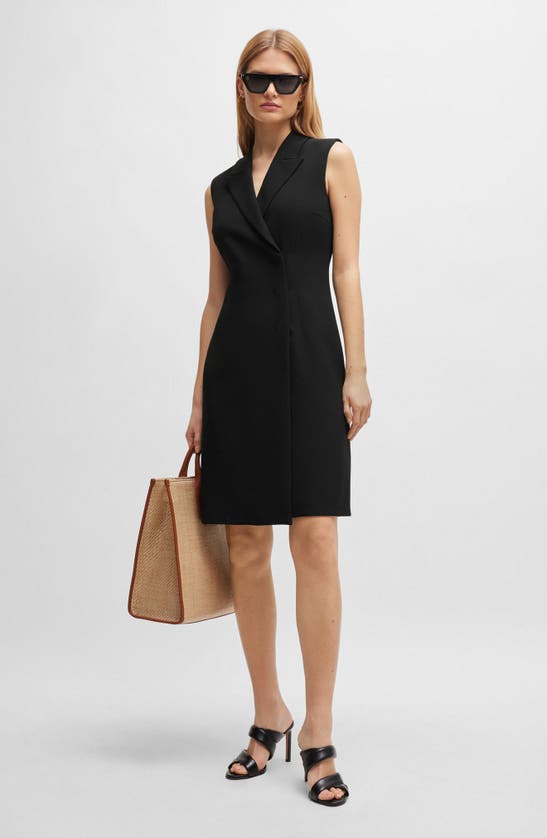 Shop Hugo Boss Dekava Blazer Dress In Black