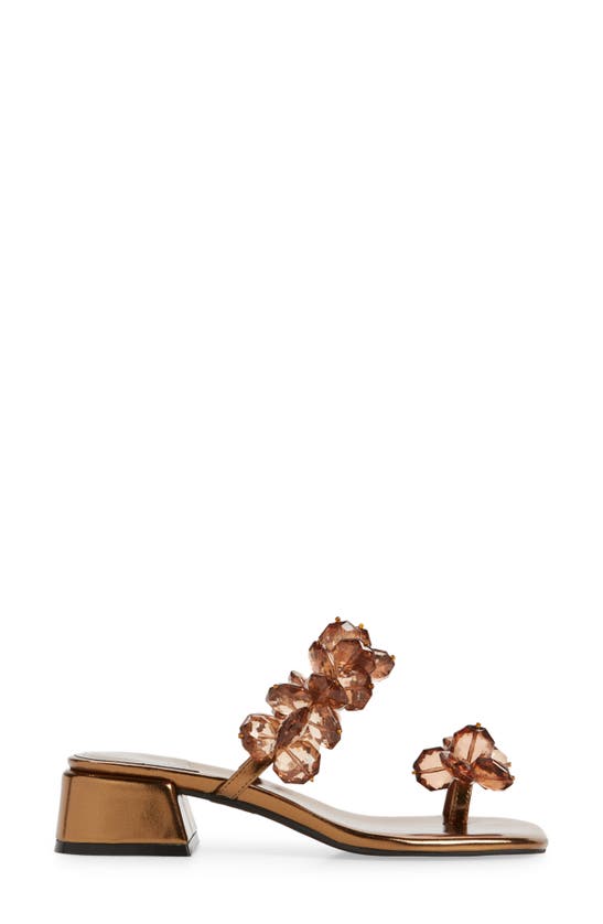 Shop Jeffrey Campbell Innocent Slide Sandal In Bronze