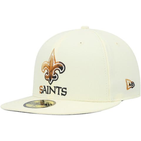 Men's New Era Cream/Black Orleans Saints 2023 Sideline Historic 9FIFTY Snapback Hat