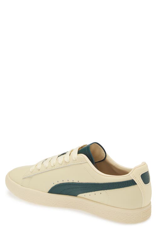 Shop Puma Clyde Players Lane Low Top Sneaker In Creamy Vanilla-red-black