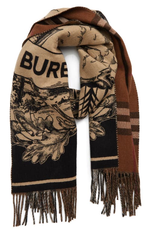 Burberry Cashmere Reversible EKD Scarf