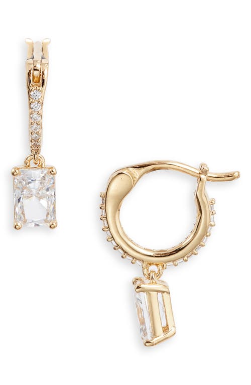 NADRI NADRI EMERALD ISLE CUBIC ZIRCONIA HOOP EARRINGS