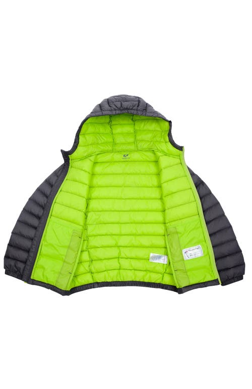 Rokka&rolla Kids' Ultra Light Quilt Packable Down Jacket In Charcoal