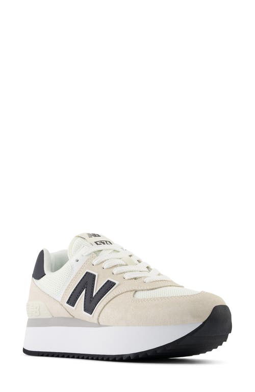Shop New Balance 574 Sneaker In Linen/sea Salt
