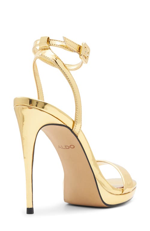Aldo Kat Stiletto Sandal In Gold