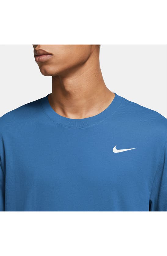 Shop Nike Dri-fit Training T-shirt In Star Blue