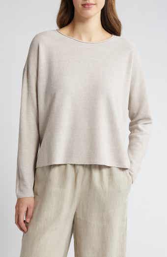 Eileen Fisher Long Sleeve Organic Cotton Top