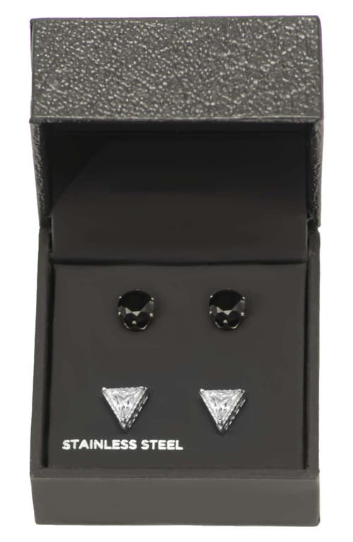 Shop American Exchange Crystal Stud Earrings In Silver/gold