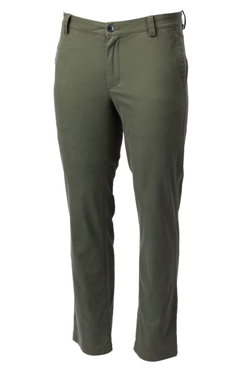 Voyager Classic Fit Stretch Cotton Chinos in Caper Green