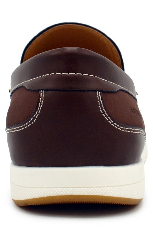 Aston Marc Mens Embellished Manmade Loafers In Brown