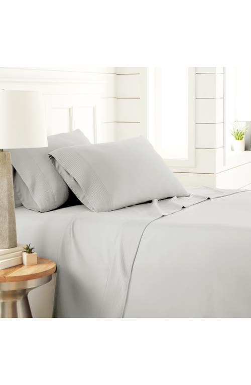 Southshore Fine Linens Premium Collection Pleated Extra Deep Pocket Sheet Set In Light Grey