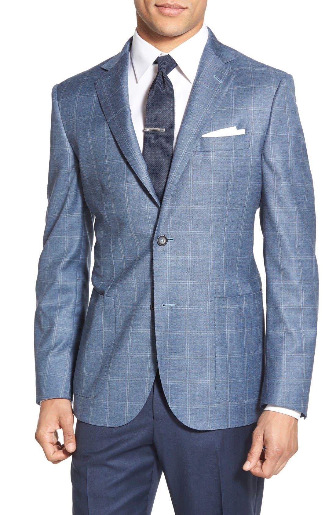 John W. Nordstrom® Classic Fit Windowpane Wool Sport Coat | Nordstrom