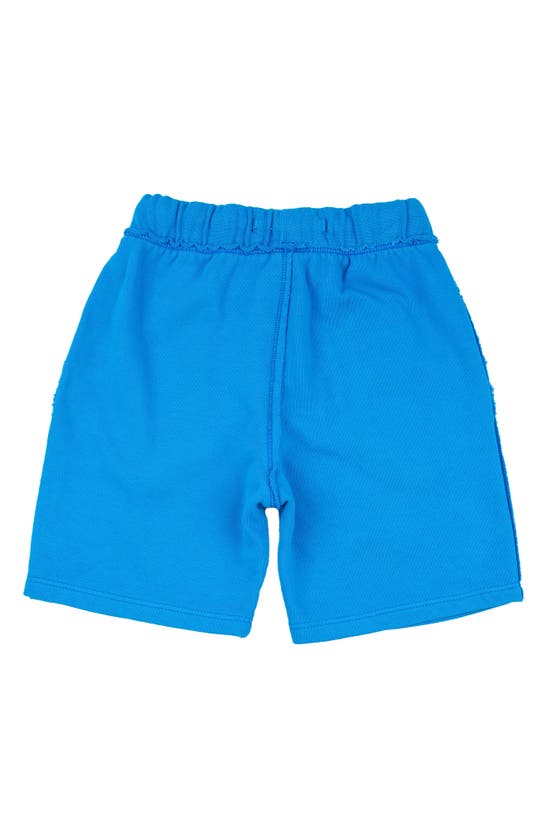 Shop Miki Miette Kids' Rusty French Terry Shorts In French Blue