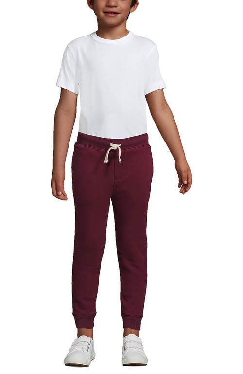 Lands' End School Uniform Kids Jogger Sweatpants In Burgundy