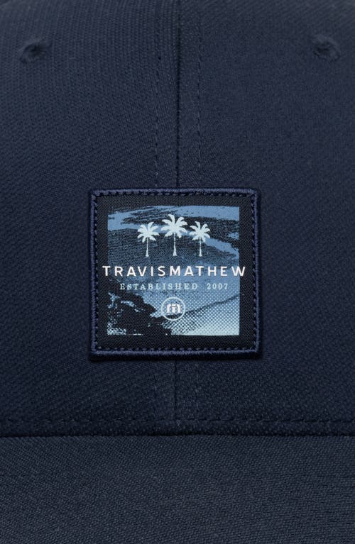 Shop Travismathew Adjustable Baseball Cap In Total Eclipse