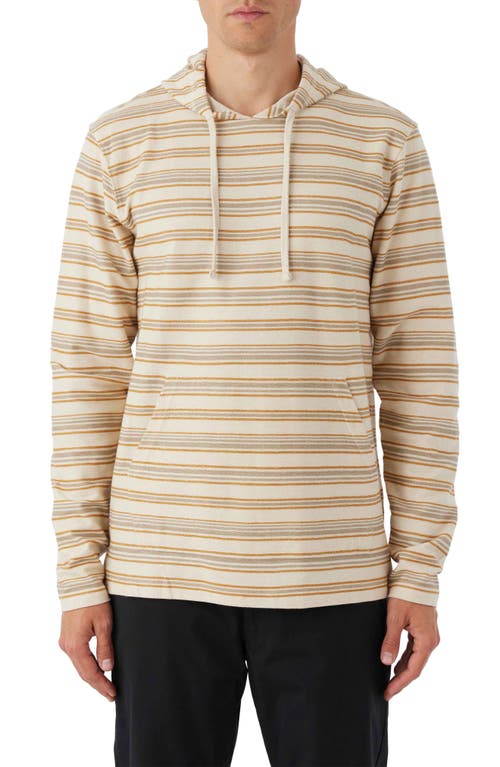 O'Neill Fairbanks Stripe Cotton French Terry Hoodie in Cream at Nordstrom, Size Large