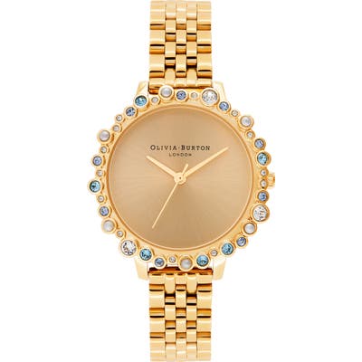 Olivia Burton Bejewelled Under The Sea Bubble Bracelet Watch, 30Mm