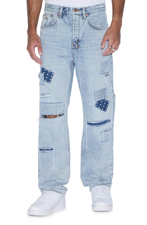 Shop Ksubi Anti K Mills Ripped & Patched Jeans In Denim