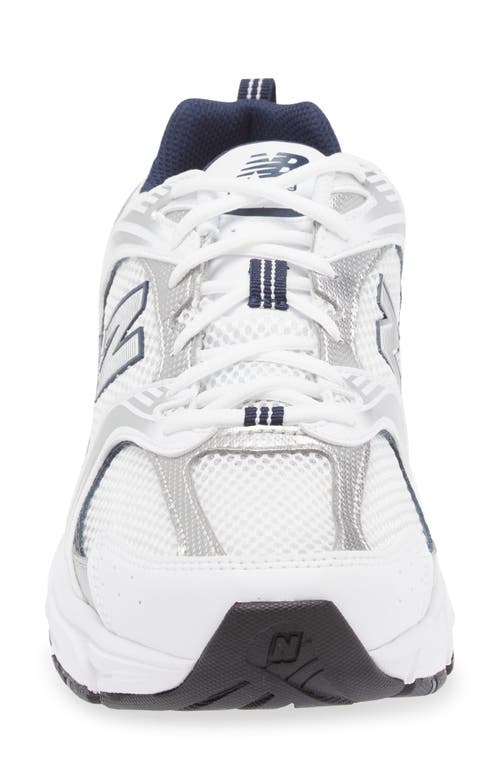 Shop New Balance Gender Inclusive 530 Sneaker In White/natural Indigo