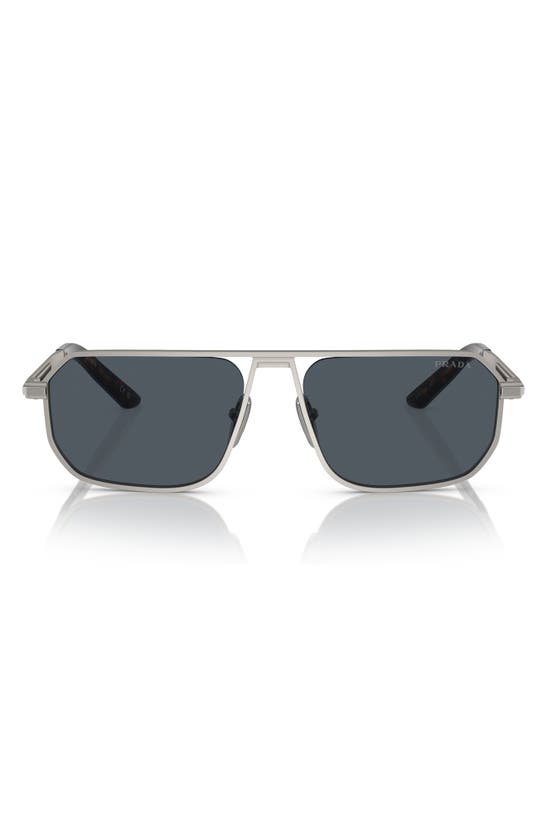 Prada 59mm Pillow Sunglasses In Matte Grey