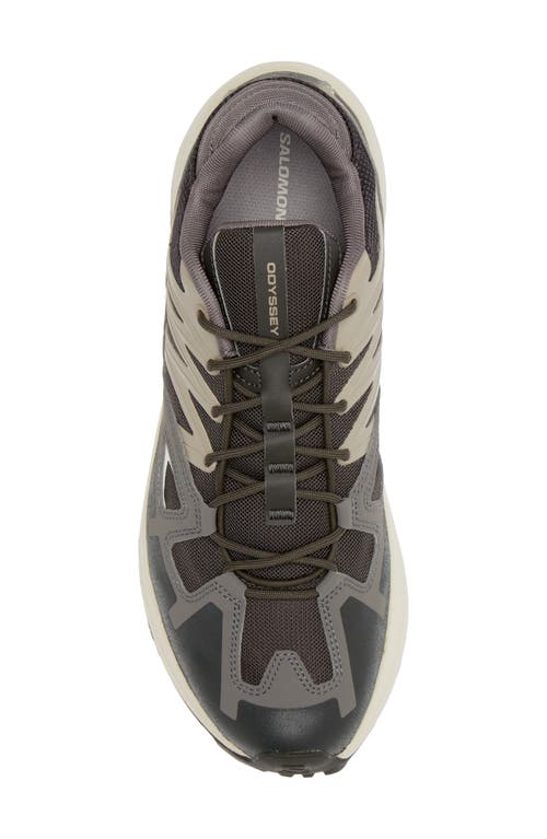 Salomon Gender Inclusive Odyssey Running Shoe In Pewter/beluga/moonscape