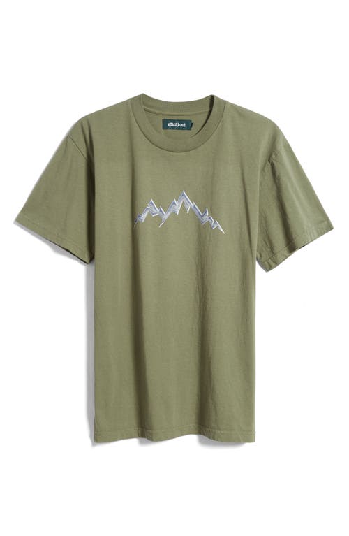 Shop Afield Out Alp Graphic T-shirt In Sage